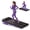 Black-with vibration mode, variant on ROBORE Walking Pad with Handle Bar & Vibration Plate, 3.0 HP Walking Pad Under Desk, Portable Treadmill for Home Office, 265 lbs Capacity, Remote Control