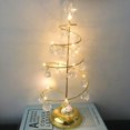 thumbnail image 5 of Lámpara de mesa Led en forma de árbol de Navidad de Metal, árbol de Navidad iluminado con luz nocturna colgante de cristal para dormitorio, 5 of 5