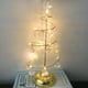 thumbnail image 5 of Lámpara de mesa Led en forma de árbol de Navidad de Metal, árbol de Navidad iluminado con luz nocturna colgante de cristal para dormitorio, 5 of 5