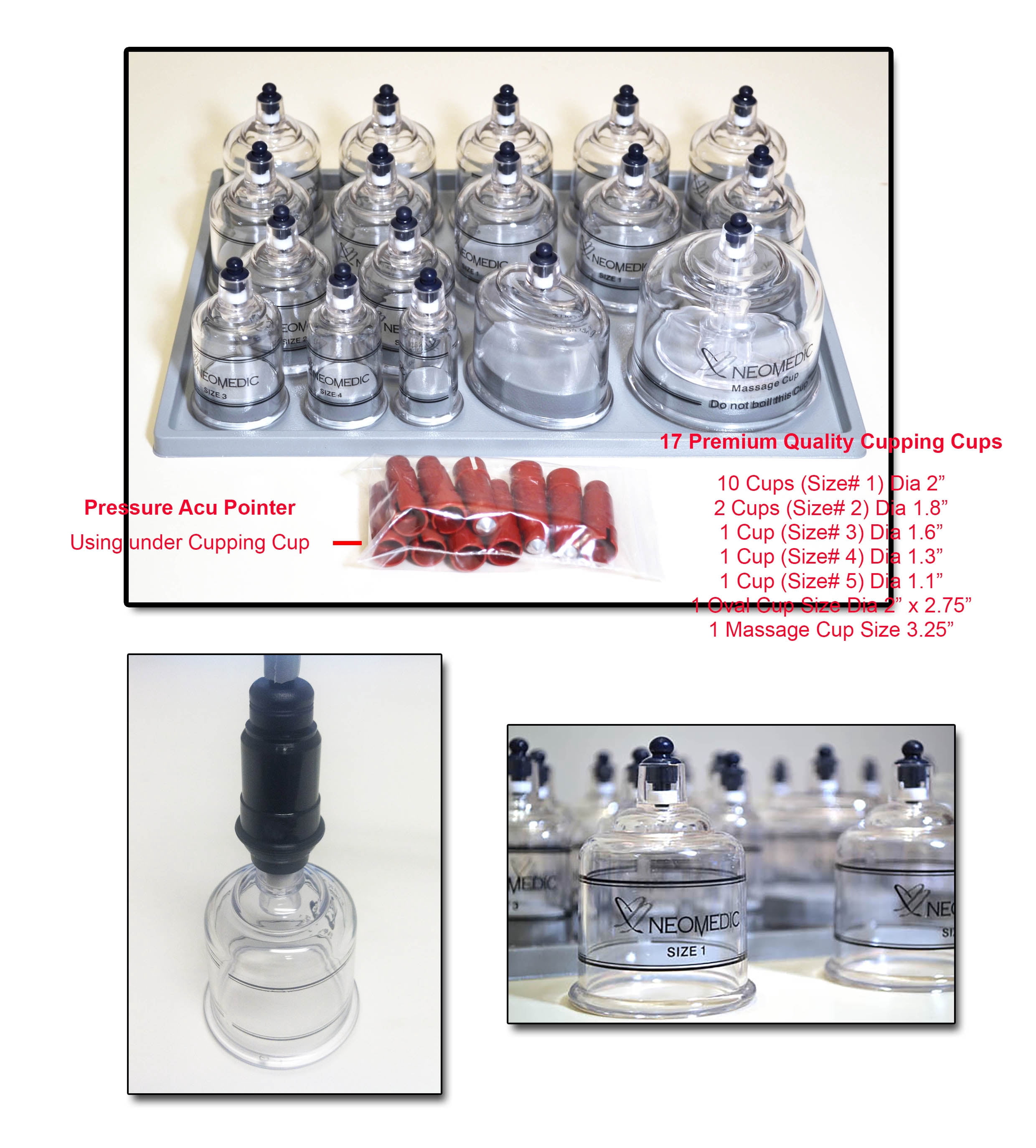 Professional Electric Auto Vacuum Cupping Complete Set