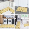 thumbnail image 5 of Yellow Chicken White Hen Pattern Kitchen Rugs Sets Of 2,Anti Fatigue Kitchen Mat Rugs Non Slip Washable,Decorative Kitchen Floor Mats for Kitchen,Sink,Laundry,17"x30"+17"x47", 5 of 7