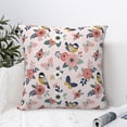 thumbnail image 4 of Pofeuu Rose Flowers Print Double-sided plush pillowcase Square Throw Pillow Covers Pillows Cover for Living Room Bedroom Sofa Couch Cushion Cover（No pillow core）-12"x12", 4 of 7