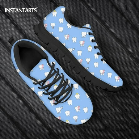 

Cute Dental Teeth Print Women s Shoes Lace Up Sneakers Women 2023 Ladies Nursing Shoe Light Spring Breathable Woman Sports Shoes
