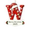 thumbnail image 2 of Christmas Initial Ornament 26 Letter Ornaments for Christmas Tree Decoration Personalized Hanging Pendant Xmas Alphabet for Christmas Ornament, DIY Craft Ornaments,Original Gifts for Friends (W), 2 of 9