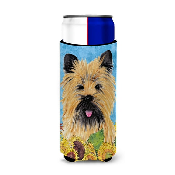Cairn Terrier in Summer Flowers Ultra Hugger for slim cans