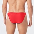 thumbnail image 4 of kpoplk Men’s Summer Swim Briefs Low Rise Quick Dry Beach Swimsuit Athletic Training Swimwear Hook and Eye Size XXL,Red, 4 of 5