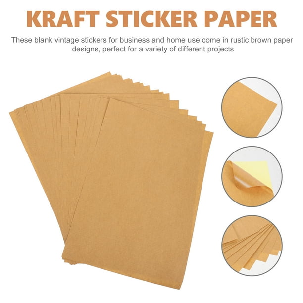 Kraft on sale paper stickers