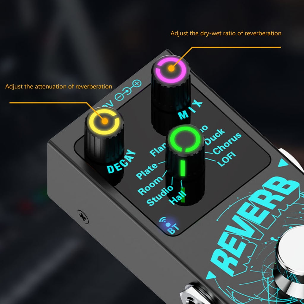 Guitar Reverbs Effector Single Block Effector Digital Reverbs Effects Pedal
