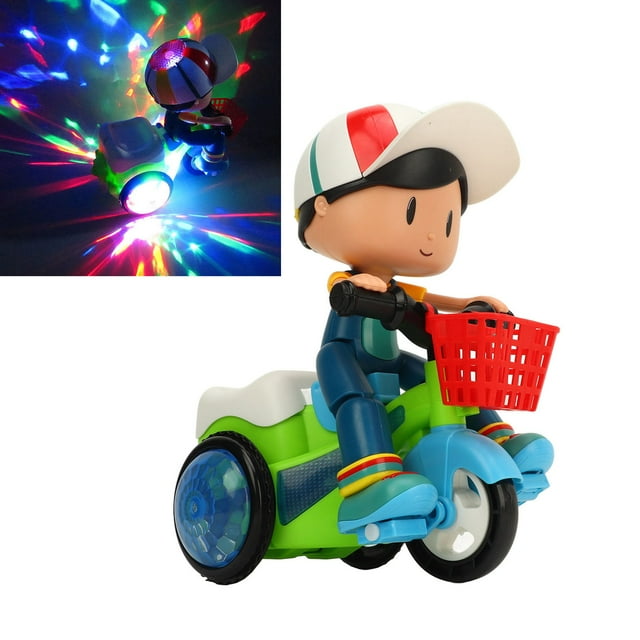 Juguete modelo de triciclo eléctrico juguete de triciclo de acrobacias para niños de superficies suavizadas para juego diario ANGGREK Otros
