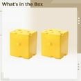 thumbnail image 5 of 2 Pcs Cheese Box for Fridge, 22 fl oz/650 ML Plastic Sliced Cheese Container with Lid, ABS Food Storage Container, Cheese Keeper, Butter Dish, Yellow, 5 of 5