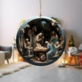 thumbnail image 6 of Moocorvic Nativity Scene Christmas Ornament Nativity Ornament Christian Religious Christmas Decorations for Xmas Tree Party Decoration 3.2'', 6 of 8