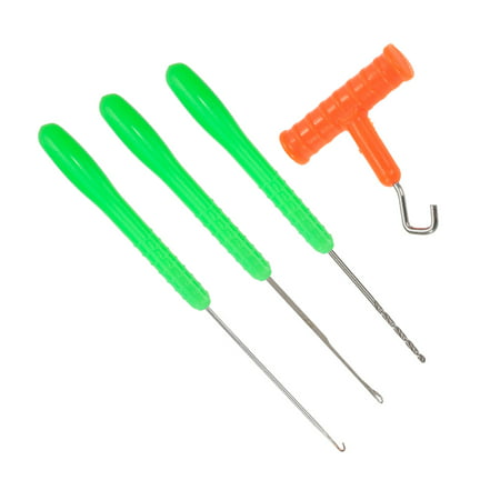 4 In 1 Fishing Carp Fishing Baiting Rig Tool Set Bait Needle Drill Knot Puller Stringer and