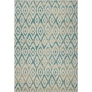 Ladole Rugs Geometric Soft Indoor Modern Area Rugs Carpet in Blue, 5x8(5'3" x 7'6, 160cm x 230cm)