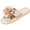 Beige, variant on Slippers for Women Fall Plush Memory Foam 3D Flower Slip-On Cozy Soft House Slippers Bedroom Bathroom Open Toe Comforable Lounge Walking Slides Wine 40-41(US/8-8.5)