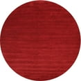 thumbnail image 1 of Ahgly Company Indoor Round Contemporary Red Abstract Area Rugs, 4' Round, 1 of 6