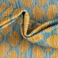 thumbnail image 6 of Rugs.com Jill Zarin Outdoor Collection Rug – 2' x 8' Runner Yellow And Aqua Flatweave Rug Perfect For Hallways, Entryways, 6 of 9
