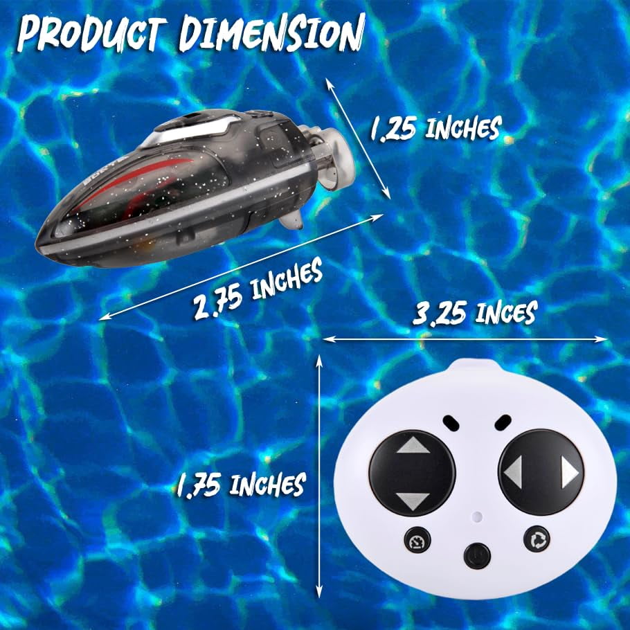 Mini Remote Control Boat RC Boat 360 Rotating 2.4 G Build in Rechargeable Battery Lake Swimming Pools Bathtubs Stunt Remote Control Boats