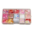 thumbnail image 3 of Crepe Cloth Patchwork Fabric Japanese Style for Birthday Thanksgiving Decor B, 3 of 8