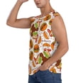 thumbnail image 3 of Fotbe Men's Burger Print Men's Sleeveless Muscle Tank Tops Casual T-Shirts for Gym Workout Beach-XX-Large, 3 of 8