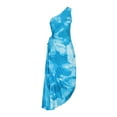 thumbnail image 5 of Dyegold Sundresses for Women Casual Beach - Sundress Womens One Shoulder Sleeveless Tie Dye Pleated Maxi Sun Dresses ​A-Line Bohemian ​Graduation ​Party Dresses, 5 of 7
