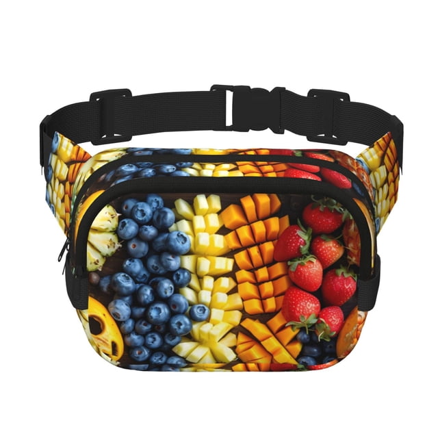 Easygdp Halloween Fruit Platter Fanny Packs para Mujeres y Hombres, Bolsa de Cinturón, Bolsos de Cruz para Trabajo/Correr/Senderismo