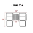 thumbnail image 2 of Belle Ensemble de Canapé en Osier d'Extérieur 5 Pcs en Cilantro, 2 of 3