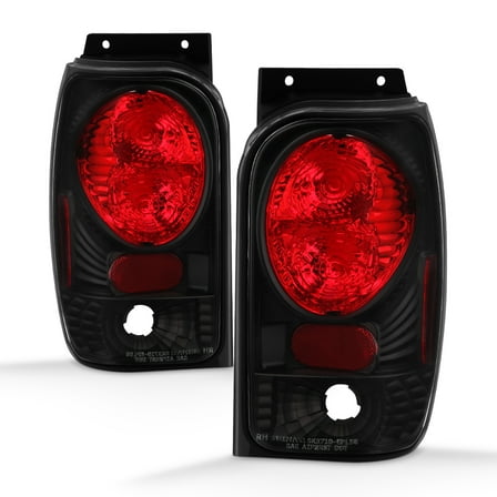 Black 98-01 Explorer 97-01 Mountaineer Euro Altezza Tail Lights Lamps Left Right