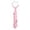 Pink, variant on Men's Green Tie Unisex Chain Pattern Necktie for Students and Youth Neck Strap Tie for Wedding Graduation School Uniforms