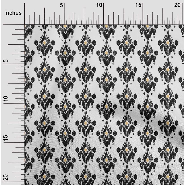 oneOone Polyester Lycra Fabric Ethnic Ikat Decor Fabric Printed BTY 56 Inch Wide