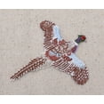 thumbnail image 3 of Flying - Ring necked Pheasant - Iron on Embroidered Patch Applique, 3 of 3