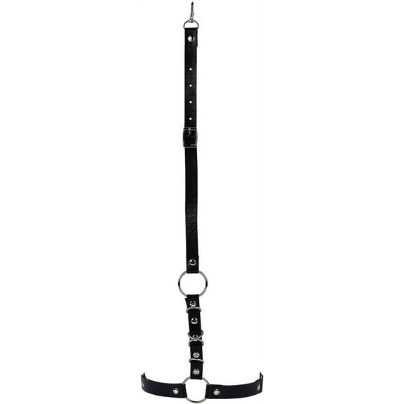 Leg Belt Harness Thigh Legs Garters Belts Harness Punk Body Cage Women’s Garter Belts Adjustable Leg Ring Belt with Alloy Finding and Elastic Cord for Women Cosplay Black