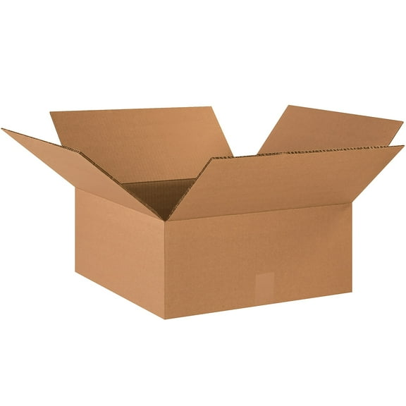 Box Partners Double Wall Boxes 18" x 18" x 6" Kraft 15/Bundle HD18186DW