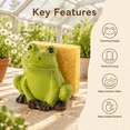 Ceramic Frog Sponge Holder Kitchen Sink Counter Scrub Pad Organizer ...