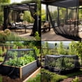 thumbnail image 3 of Black DIY Mosquito Net Fabric 10x10 FT – Garden, Patio & Window Insect Netting – Multi-Size Mesh Cover in Black, White & Green for Raised Beds, 3 of 7