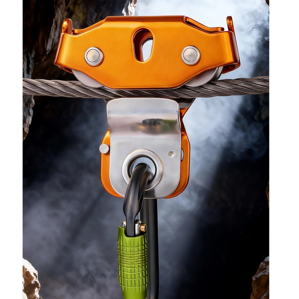 CEORPER Compacts Mountaineering Bearing Pulley With Side Plates Corrosions Resistant