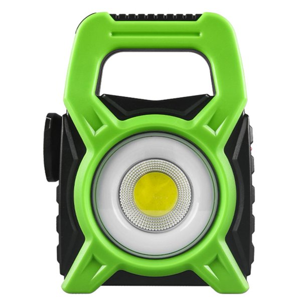 Lámpara COB LED de trabajo USB DC Carga solar Proyector de emergencia a prueba de agua (Verde) Ehuebsd Para estrenar