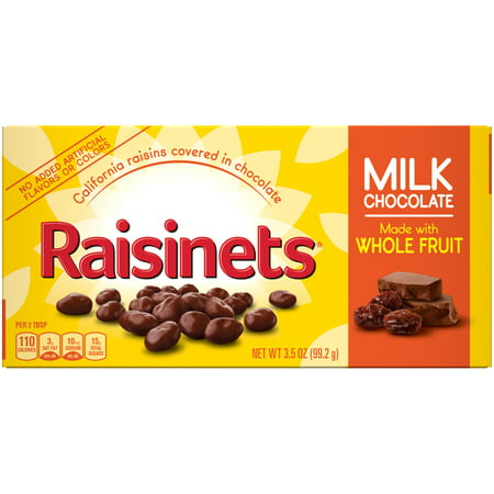 Raisinets Milk Chocolate Covered Raisins Movie Theatre Box, 3.5 oz