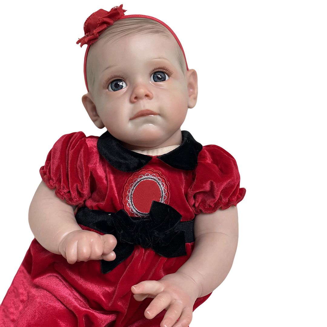 Adolly Gallery 22 inches Reborn Baby Dolls Lifelike Realistic Silicone Vinyl Newborn Girl Dolls
