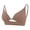 PH112_Coffee, variant on Front Closure Bras for Women Deep V Adjustable Strap Bralette Hollow Out Wireless Seamless Bralettes Comfy No Underwire Jelly Bra Khaki 34