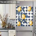 thumbnail image 3 of Yayeee Magnetic Dishwasher Cover for The Front Decoration Home Kitchen Machine Sticker Protector, Beige Plaid Lemon, 3 of 6
