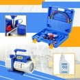 thumbnail image 3 of 4CFM 1/3HP Air Vacuum Pump, HVAC A/C Refrigeration Tool Kit with Built-in Oil Sight Glass, AC Single-Stage Rotary Vane Vacuum Pump with Wheel Meter Set R410A R134A R22 HVAC AC Refrigerant Set, Blue, 3 of 7