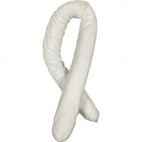 FyterTech Essentials Oil-Only Sorbent Sock, 3" x 4', White, 10/Pkg