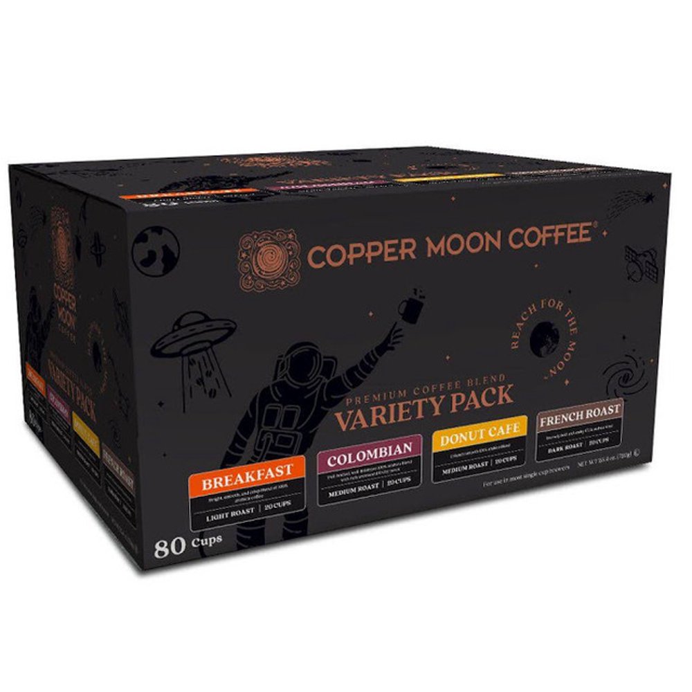 Copper Moon Variety Pack KCup Coffee Pods, 80 Count Single Serve