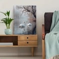 thumbnail image 5 of Misty Winter Lake Swans Canvas Print, Tranquil Nature Wall Art for Living Room Bedroom Dining Room Office Hallway Hotel Cafe Decor, 5 of 8