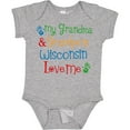 thumbnail image 3 of Inktastic Wisconsin Grandma Loves Me Boys or Girls Baby Bodysuit, 3 of 5