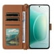thumbnail image 3 of For Honor 300 Wallet Case with Shoulder Strap Leather Phone Cover - Black, 3 of 5