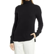 Nordstrom Women's Long Sleeve Turtleneck Knit Sweater Pullover Black S, $69 NWT