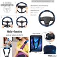 thumbnail image 5 of KUIFORTI Cute Dolphin Car Seat Covers Wear-Resistant 15 Pieces Car Accessories Full Set for Women Men Elastic Fabrics Washable Easy to Install Suitable for Cars, SUV and Truck, 5 of 7
