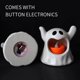 thumbnail image 4 of 12 Velas LED Sin Llama Con Fantasma Halloween para () Blanco, 4 of 4
