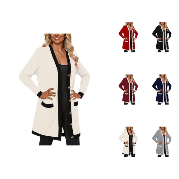 Casual Button Down Cardigan Long Sleeve Lightweight Knit Sweater Outerwear Comfortable Loose Fit Versatile Layering Piece Cardigan Sweaters for Women